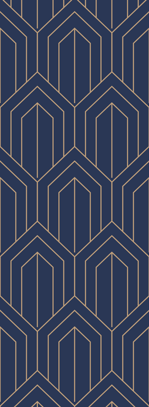 Vinyl teppich geometrisch kayla metallic - TenStickers