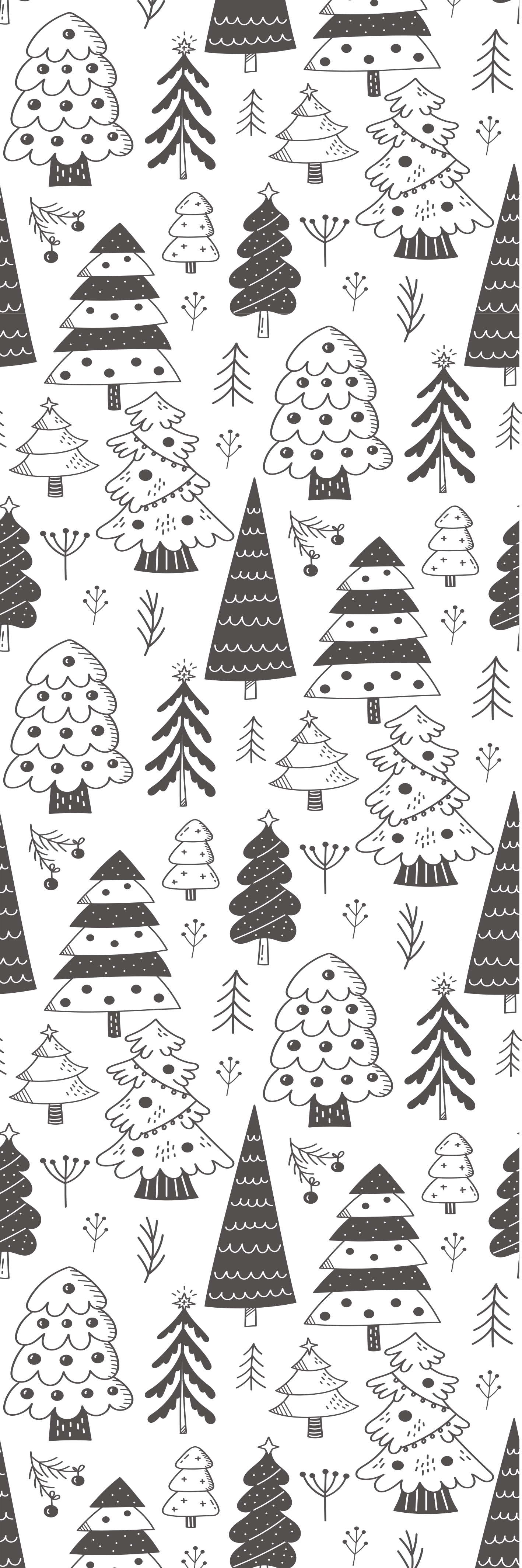 Vinyl teppich weihnachten mit weihnachtsbaum muster - TenStickers