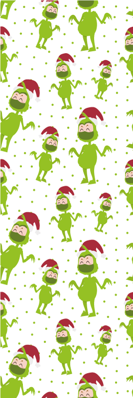 Vinyl teppich weihnachten fröhliche weihnachten mit maske - TenStickers