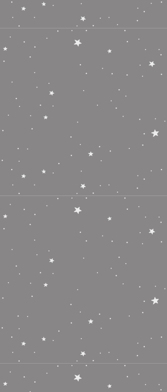 Vinyl teppich schlafzimmer weiße sterne auf grau - TenStickers