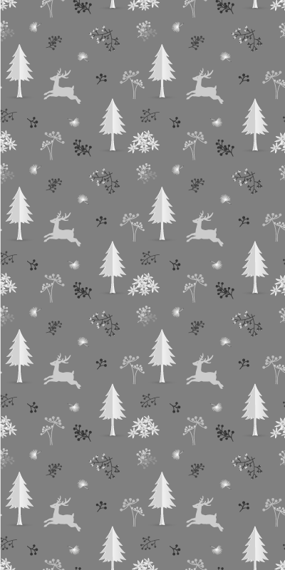 Vinyl teppich schlafzimmer graue rehe - TenStickers