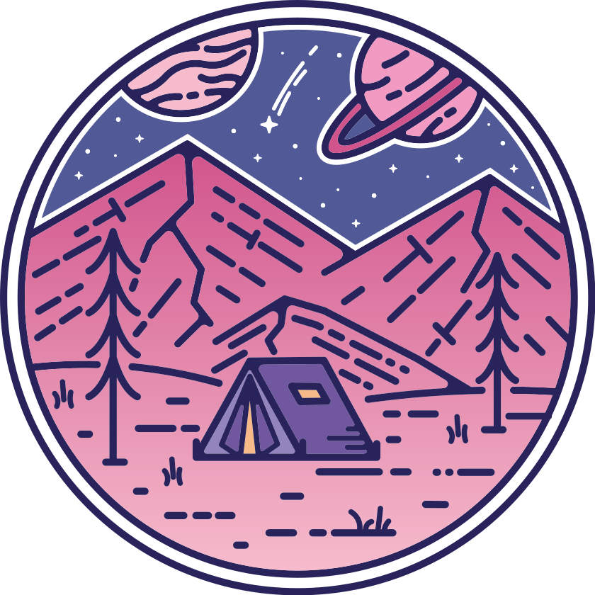 Vinyl teppich natur berge rosa - TenStickers