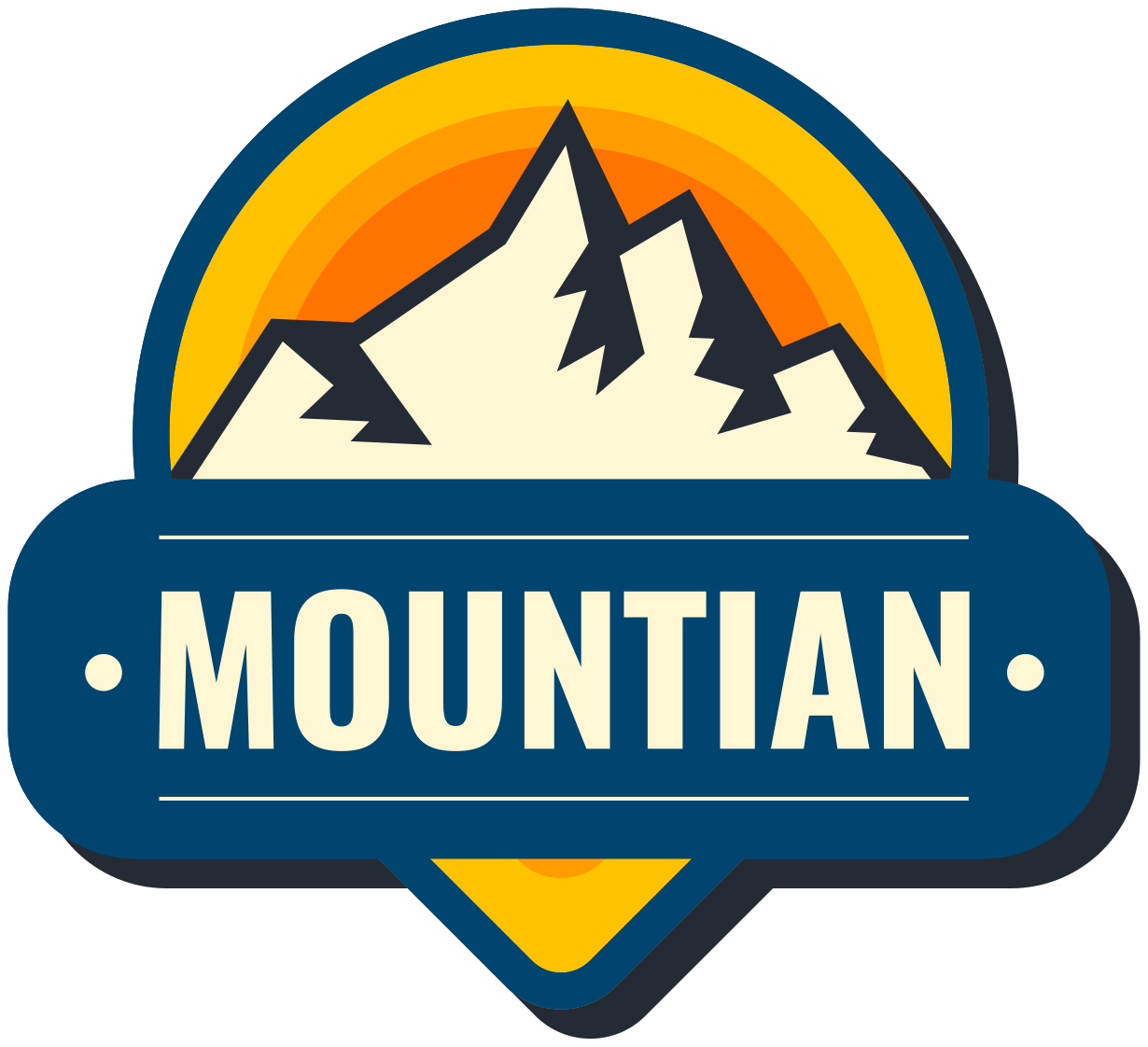 Vinyl teppich natur wohnmobil bergentdecker logo - TenStickers