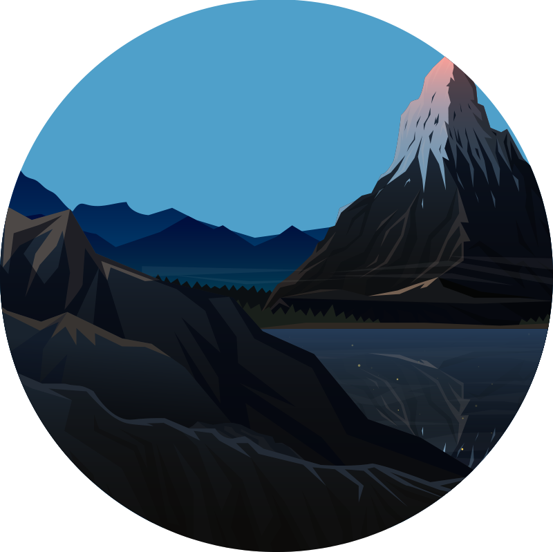 Vinyl teppich natur mit berglandschaft ansicht - TenStickers
