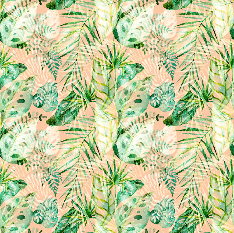 Vinyl teppich blumen im pinken blumenblätterdesign - TenStickers