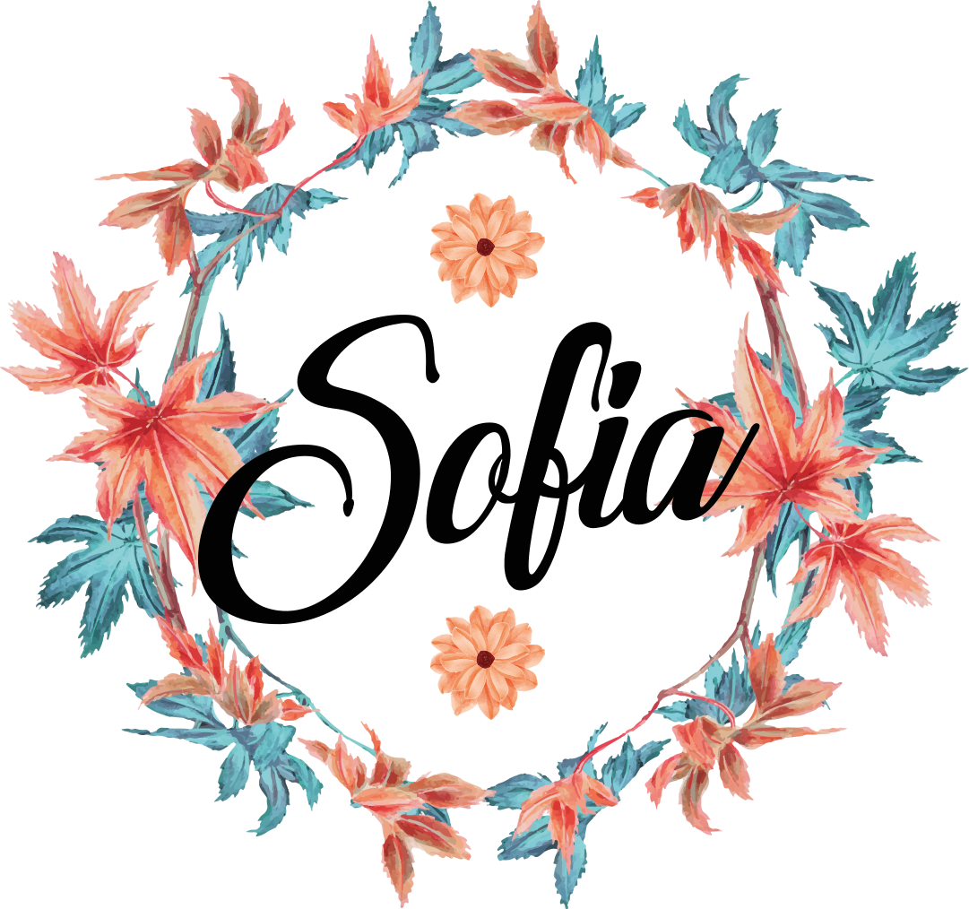 Vinyl teppich blumen herbstkranz mit namen - TenStickers