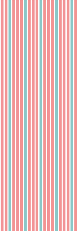 Vinyl teppich schlafzimmer retro blau rosa diagonal muster - TenStickers