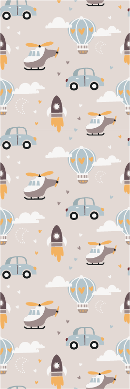 Vinyl teppich schlafzimmer mit niedlichem kinderdesign - TenStickers