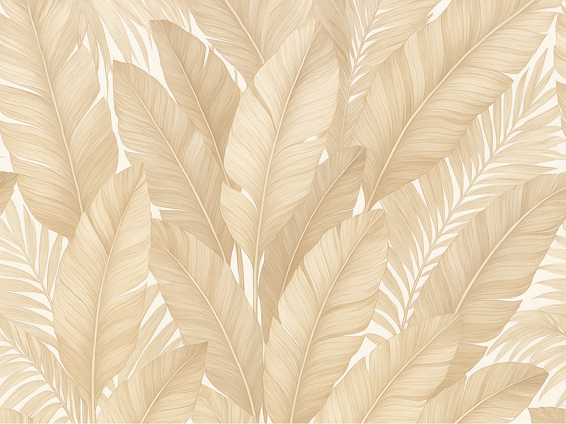 Vinyl teppich schlafzimmer sanfte botanische motive - TenStickers