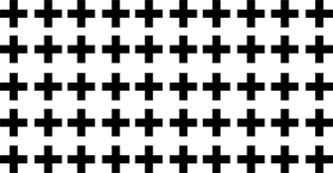 Vinyl teppich geometrisch schwarz weiße kreuze - TenStickers