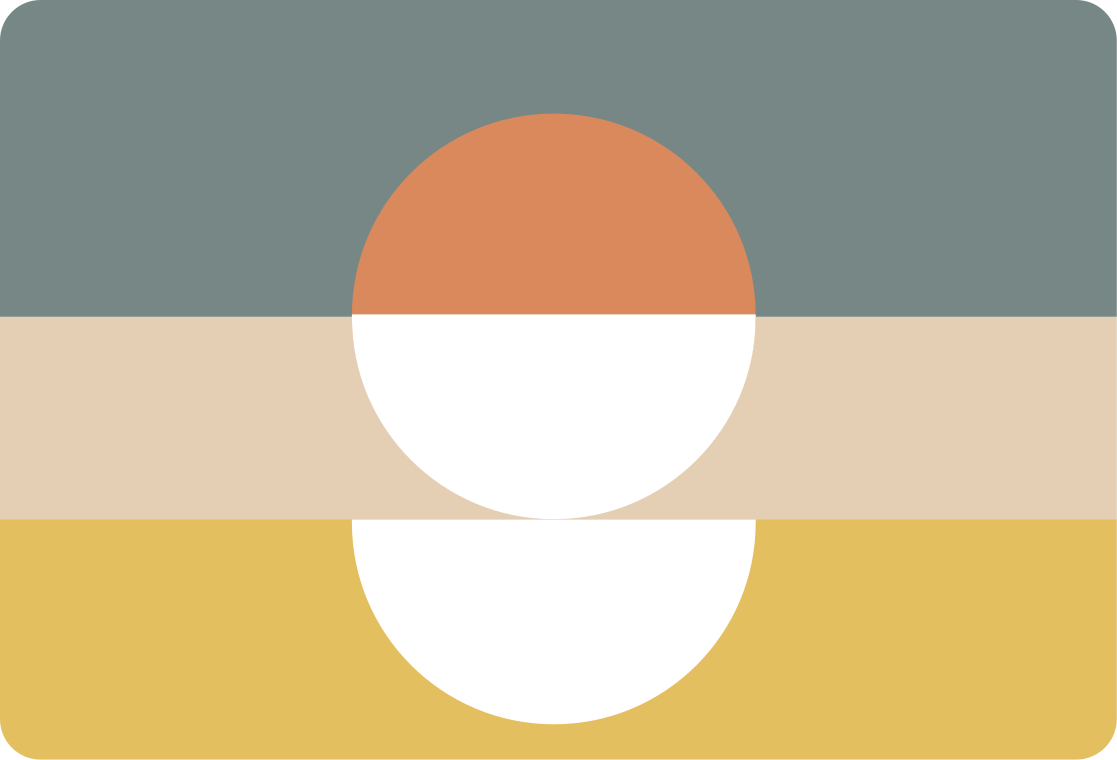 Vinyl teppich geometrisch mit 3 streifen und kreisflagge - TenStickers