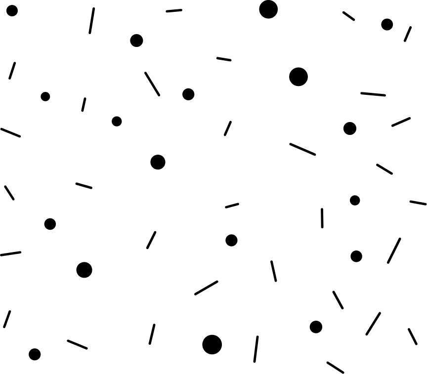 Vinyl teppich geometrisch mit kreis und linien konfetti - TenStickers