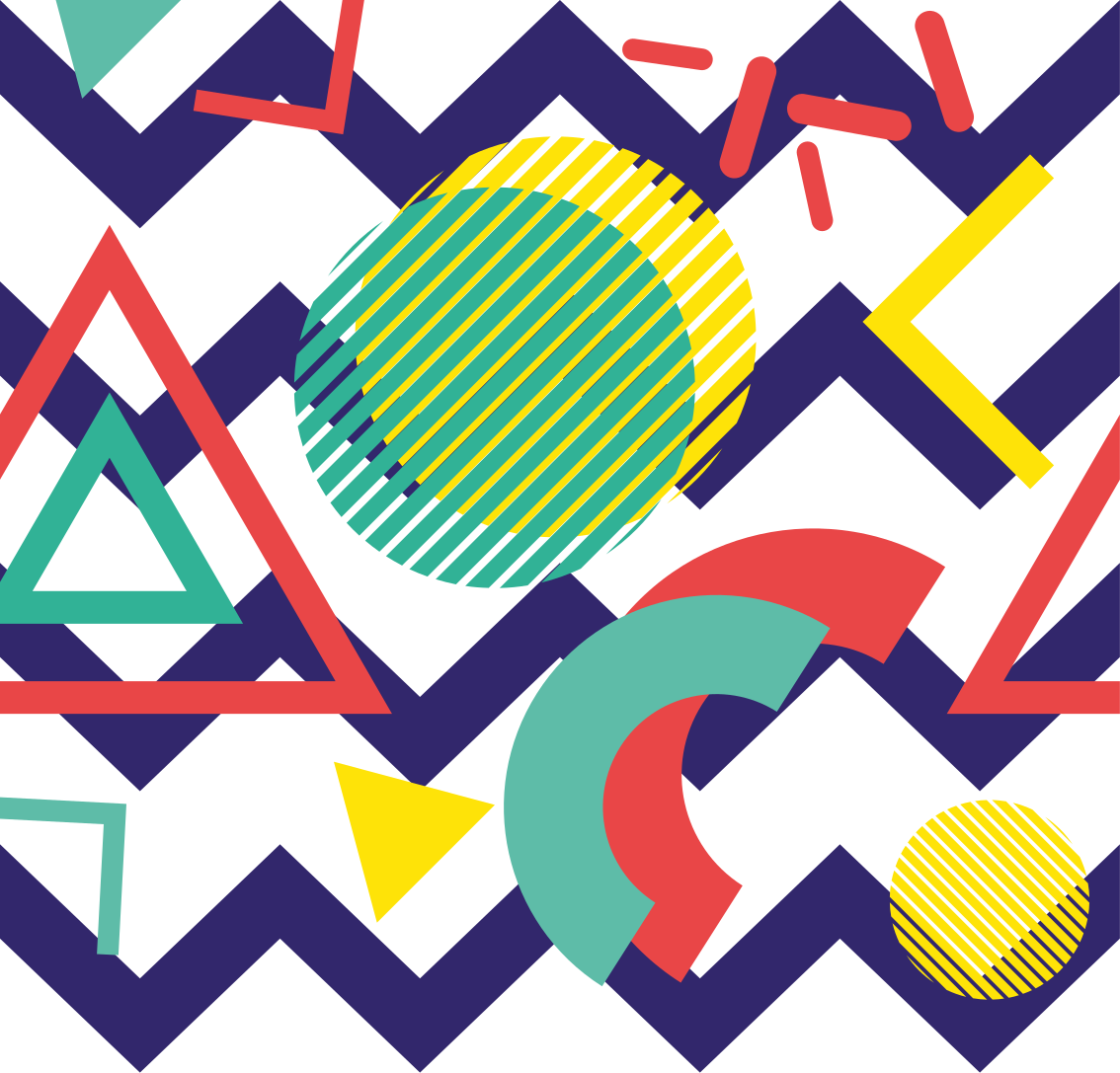 Vinyl teppich geometrisch buntes muster - TenStickers