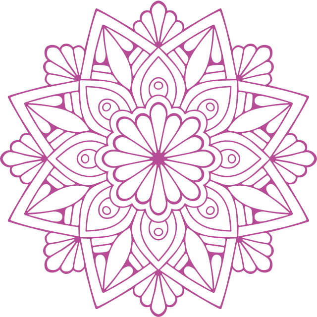 Vinyl teppich geometrisch mit aufwändigem botanikmotiv - TenStickers