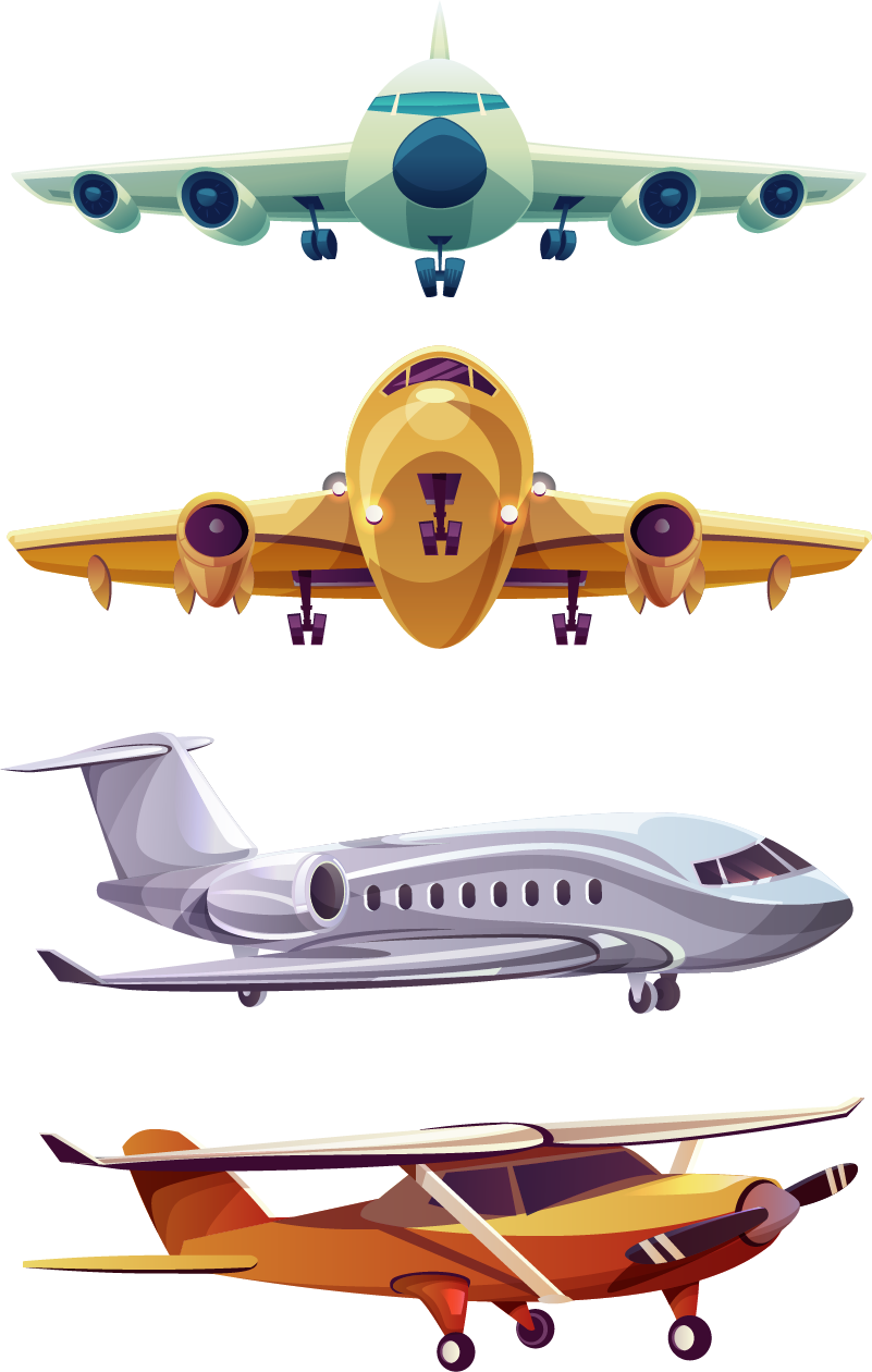 Vinyl teppich kinderzimmer mit flugzeugmotiven - TenStickers