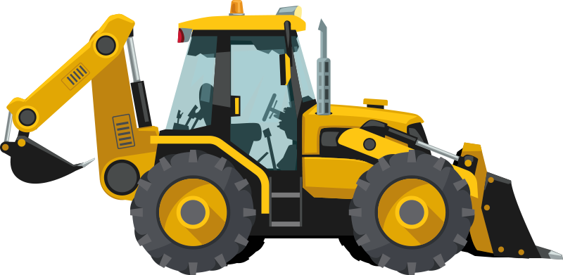 Vinyl teppich kinderzimmer mit realistischem traktor - TenStickers