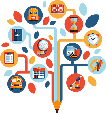 Vinyl teppich kinderzimmer wissenschaftsbaum - TenStickers