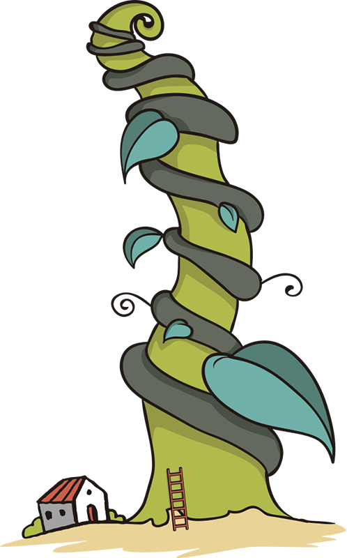 Vinyl teppich kinderzimmer zauberbohnen - TenStickers