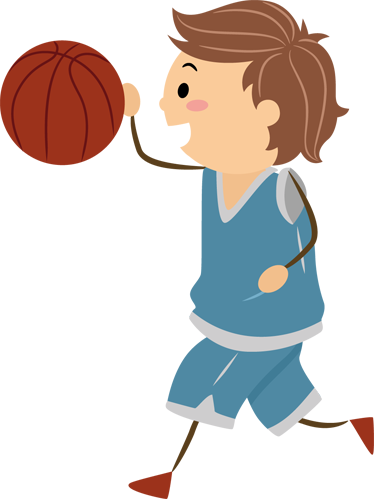 Vinyl teppich kinderzimmer basketballmotiv für kinder - TenStickers