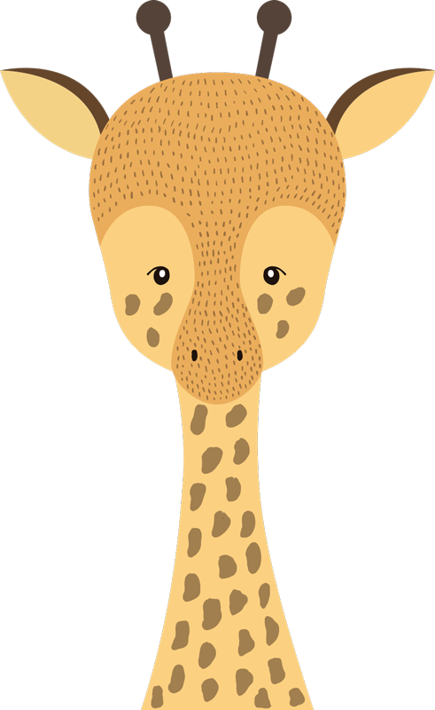 Vinyl teppich kinderzimmer mit giraffenmotiv - TenStickers
