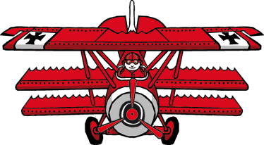 Vinyl teppich kinderzimmer red baron comic design - TenStickers