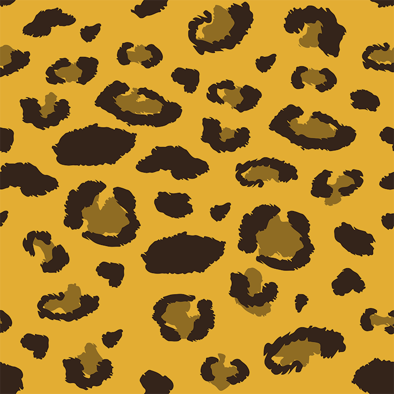 Vinyl teppich schlafzimmer mit leopardenmuster - TenStickers