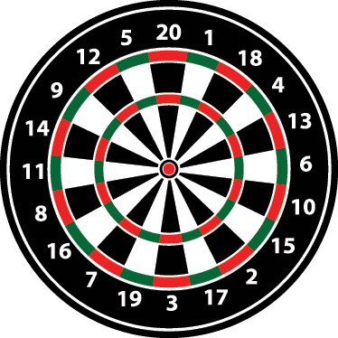 Vinyl teppich spiele mit dartspiel aufkleber - TenStickers