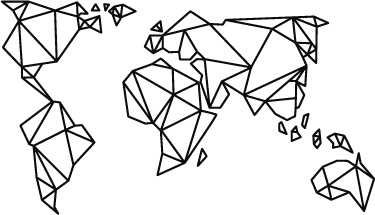 Vinyl teppich weltkarte origami-weltkarte - TenStickers