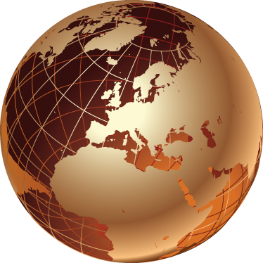 Vinyl teppich weltkarte goldene europa karte - TenStickers