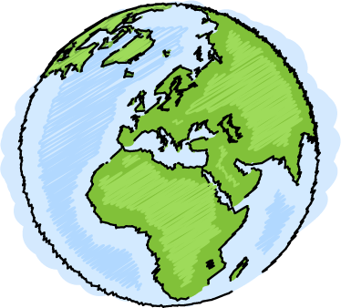 Vinyl teppich weltkarte dekorative erdkartenillustration - TenStickers