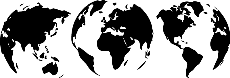 Vinyl teppich weltkarte 3 erdkarte jedes kontinents - TenStickers