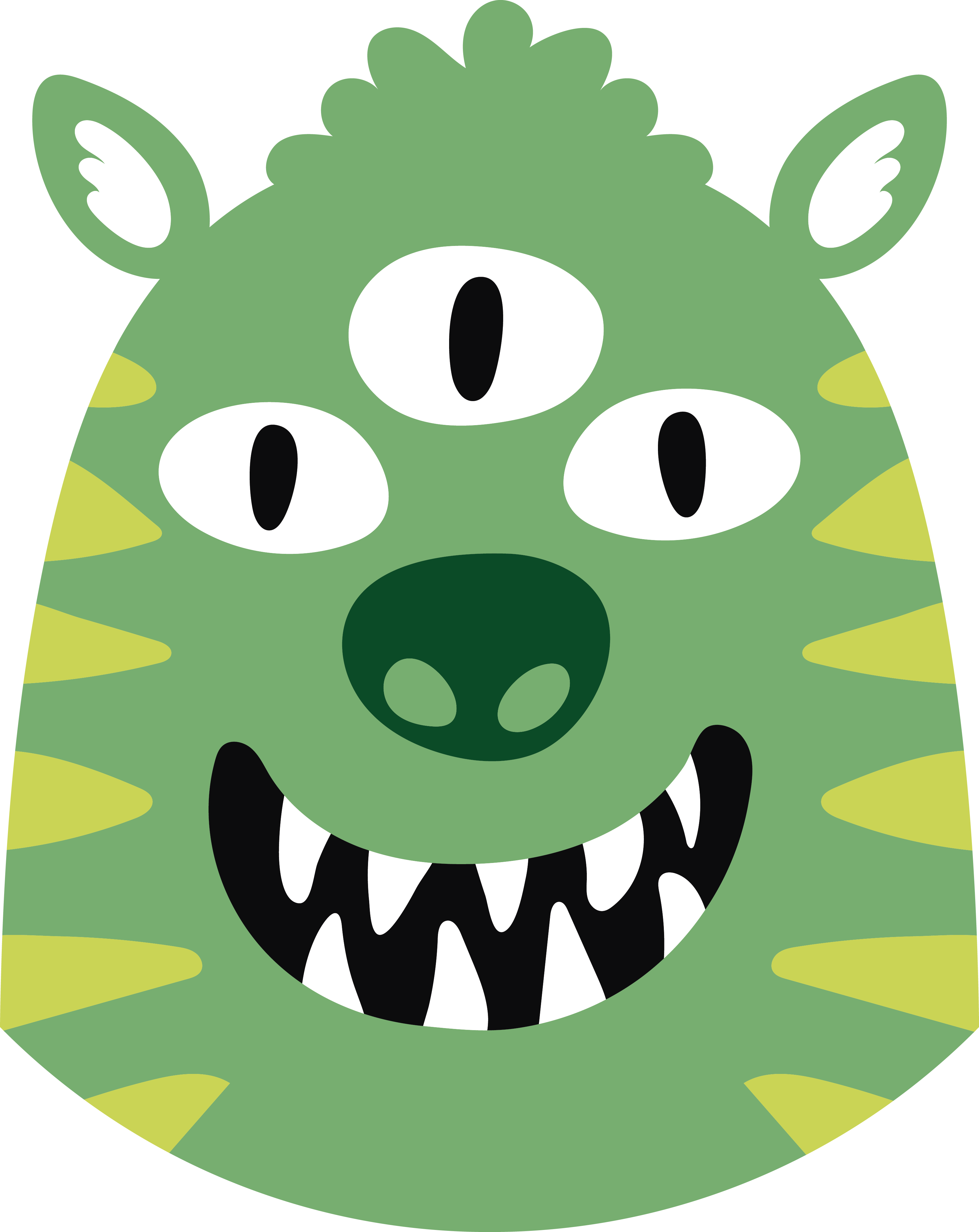 Vinyl teppich kinderzimmer glückliches monster design - TenStickers