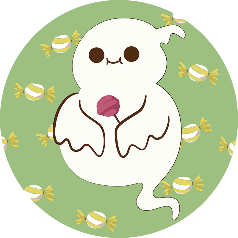 Vinyl teppich kinderzimmer lustiges gespenst - TenStickers