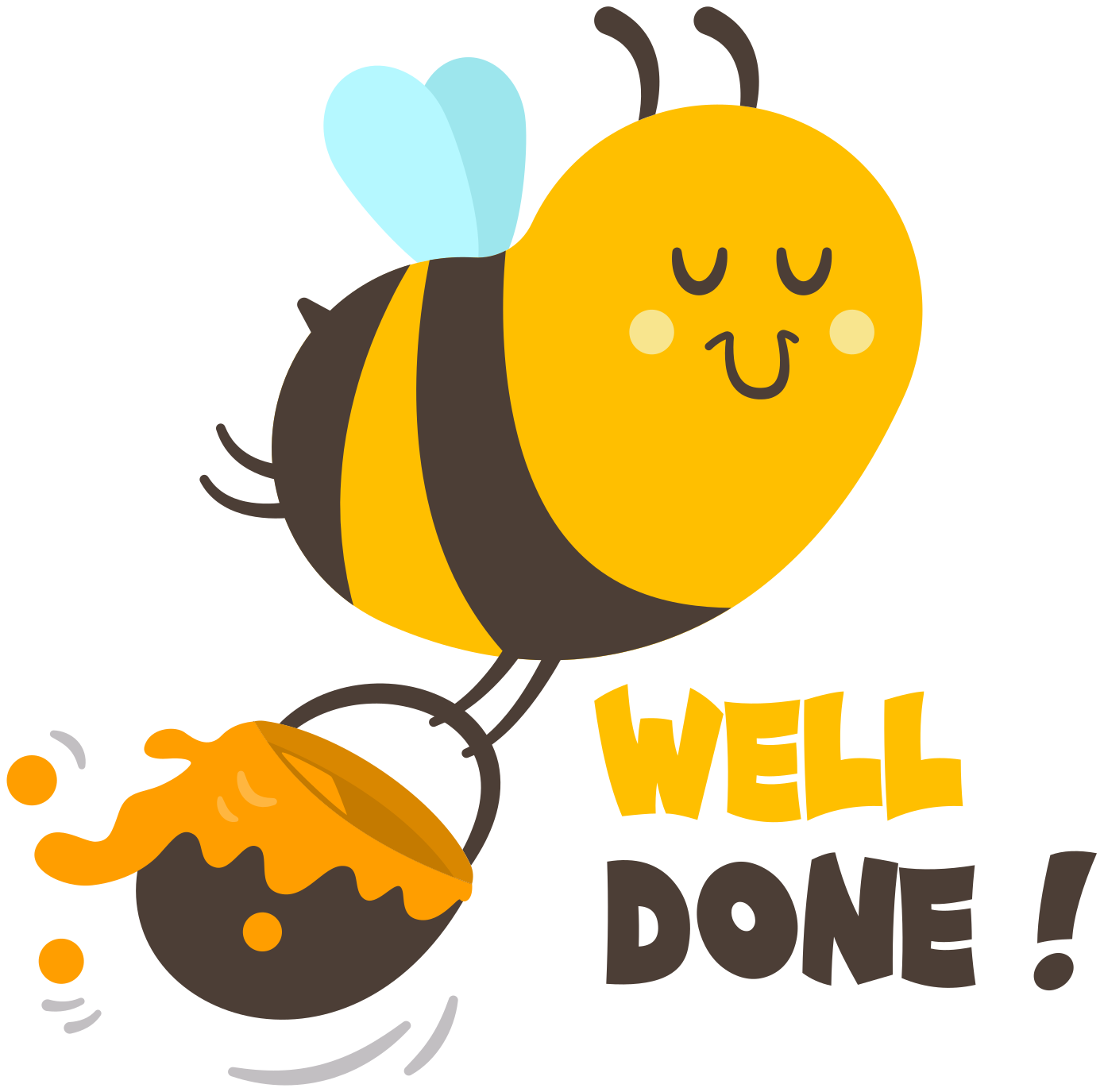 Vinyl teppich kinderzimmer fleißige biene gut gemacht - TenStickers