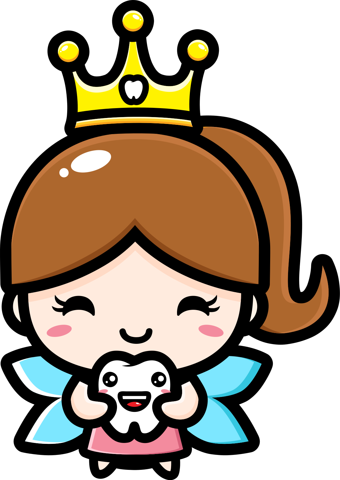 Vinyl teppich kinderzimmer mit süßem zahnfee design - TenStickers