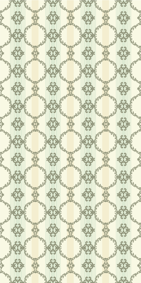Vinyl teppich bad mit vintage französischem blumenmuster - TenStickers