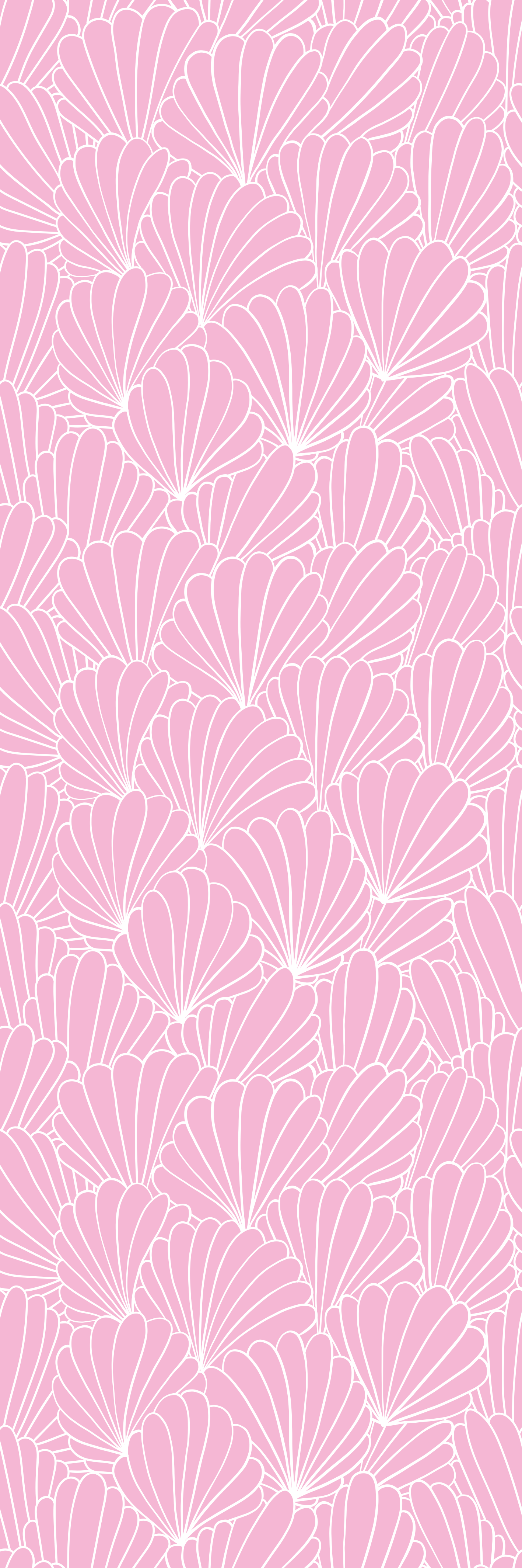 Vinyl teppich bad im kawaii stil mit rosa muscheln - TenStickers