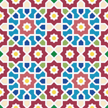 Vinyl teppich bad arabische fliesenmuster - TenStickers