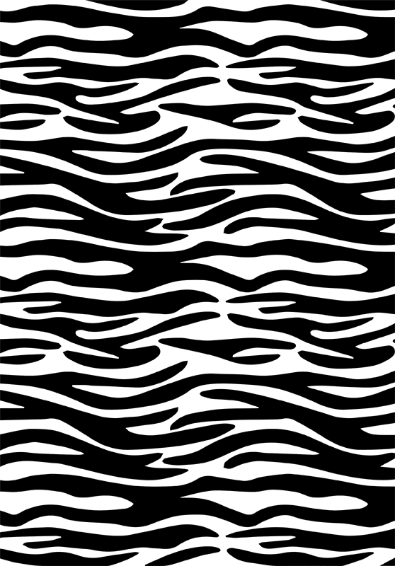 Vinyl teppich bad mit zebra tierdruck design - TenStickers