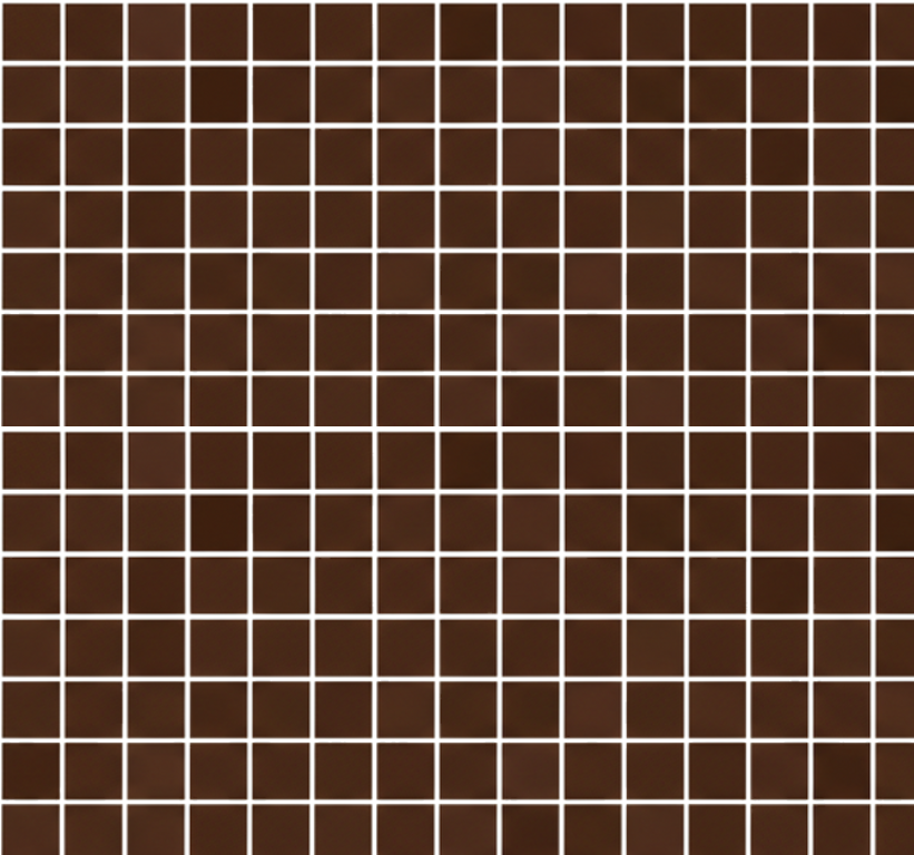 Vinyl teppich bad mini mosaik in schokoladenbraun - TenStickers