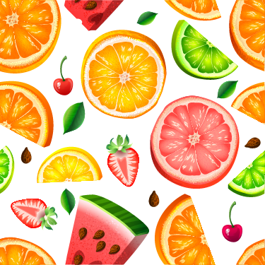 Vinyl teppich küche obstbordüre für die küche - TenStickers
