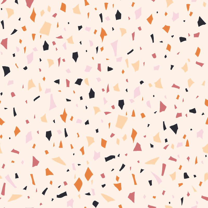 Vinyl teppich küche graues terrazzo-muster - TenStickers