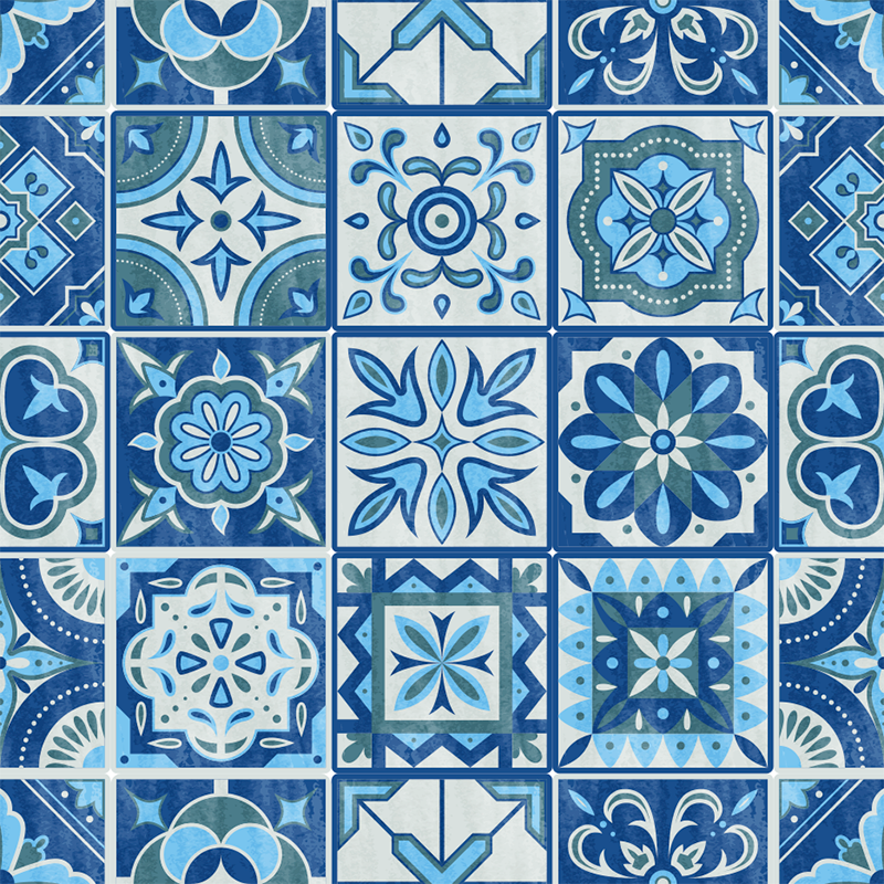 Vinyl teppich küche talavera fliesen aufkleber - TenStickers