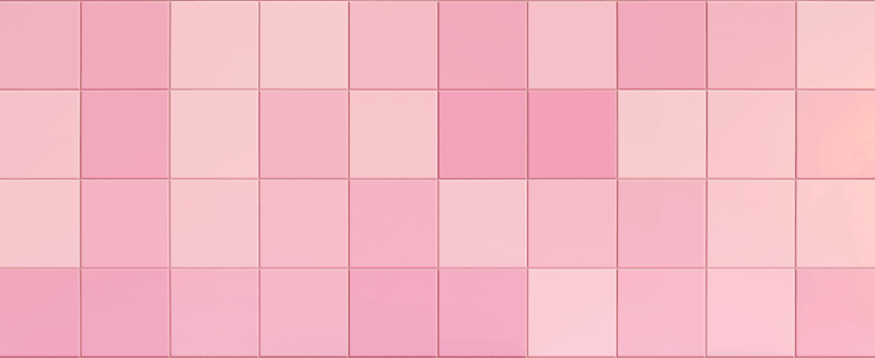 Vinyl teppich küche rosa quadratische fliesen - TenStickers