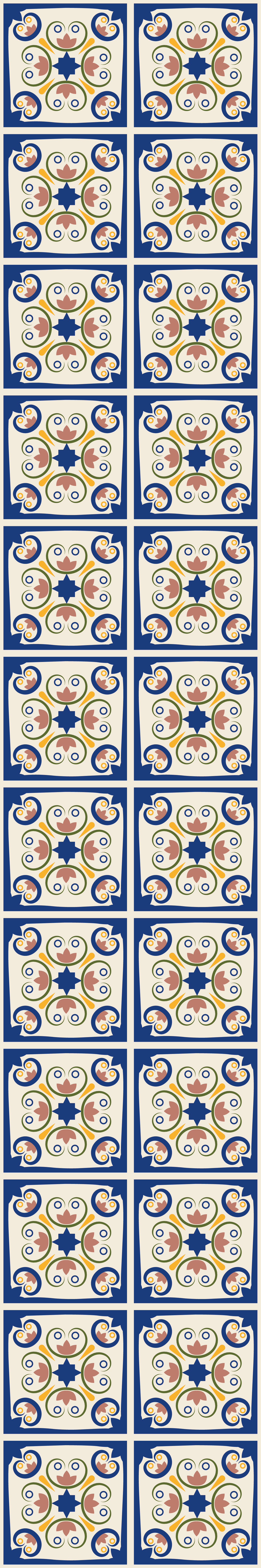 Vinyl teppich küche rosa blumen portugiesische fliese - TenStickers