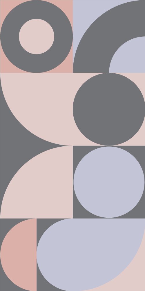 Vinyl teppich küche mit geometrischem kreismuster - TenStickers