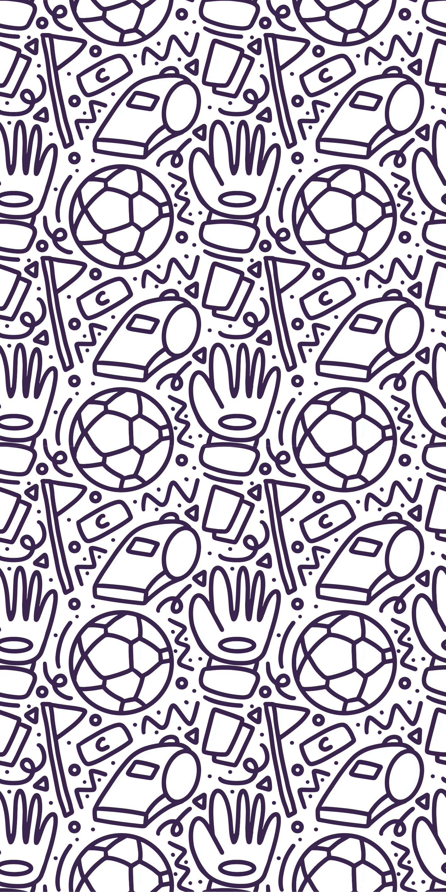 Vinyl teppich schlafzimmer sport doodle design - TenStickers