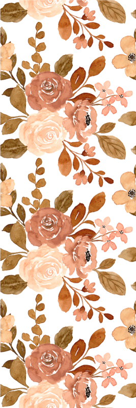 Vinyl teppich schlafzimmer elegante rosa pastellblumen - TenStickers