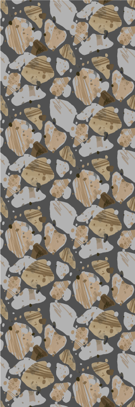 Vinyl teppich schlafzimmer im zement terrazzo-muster - TenStickers