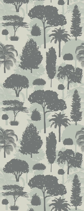 Vinyl teppich schlafzimmer mit nordischen baummustern - TenStickers